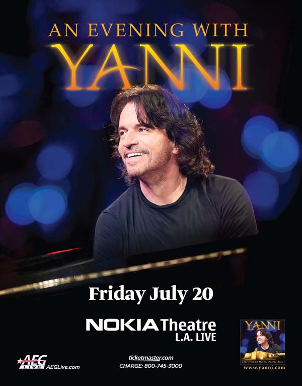 An Evening with Yanni Nokia Theater Los Angeles