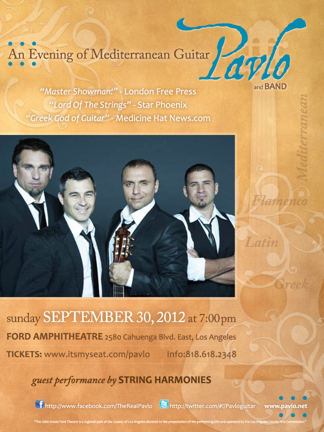 Pavlo and Bane Live in Concert Poster